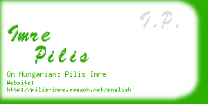 imre pilis business card